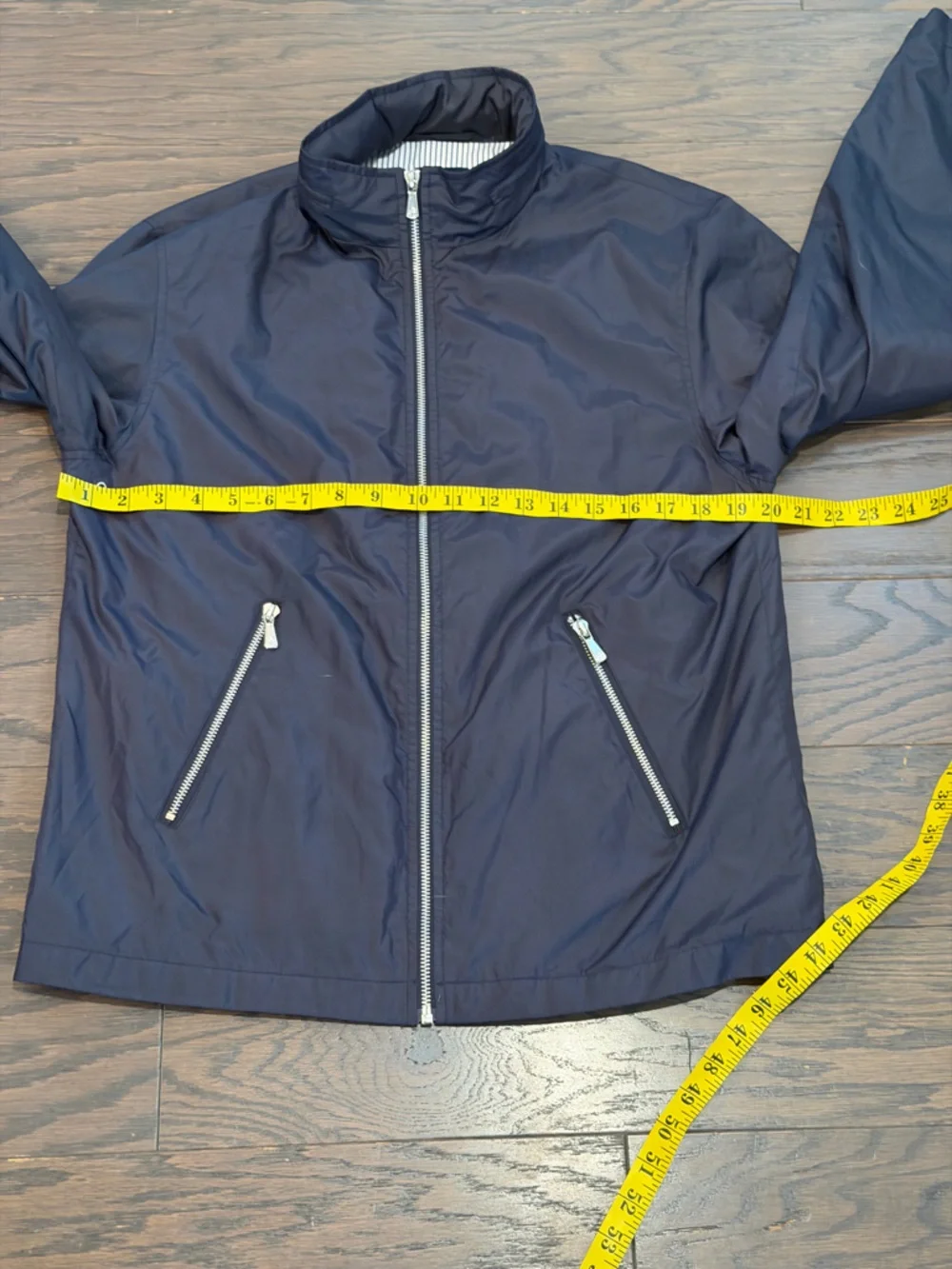 Brooks Brothers Boys Navy Windbreaker Rain Jacket Size XL